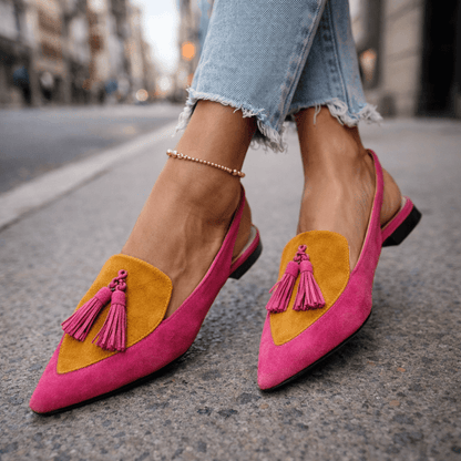 Poppy Tassel Strap Sandals