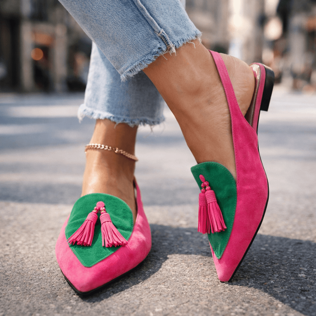 Poppy Tassel Strap Sandals