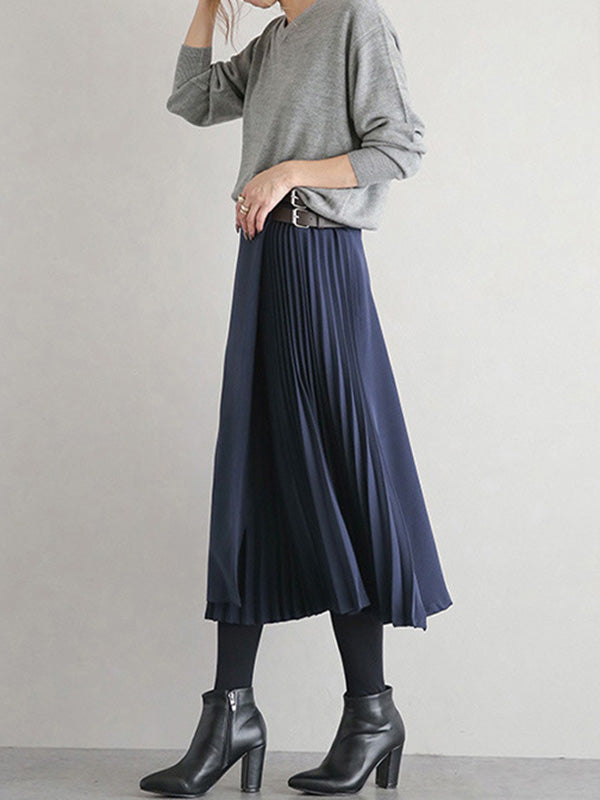 Ashby Pleated A Line Skirt