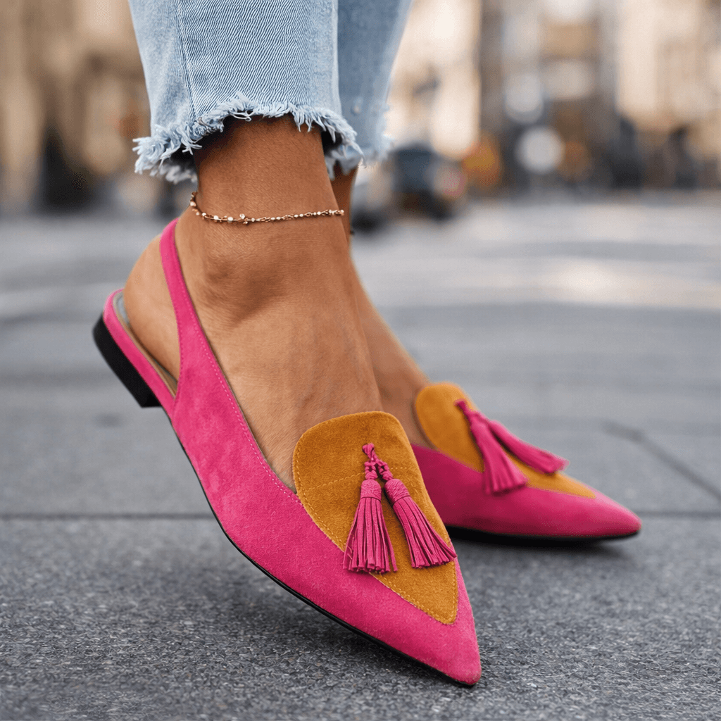 Poppy Tassel Strap Sandals