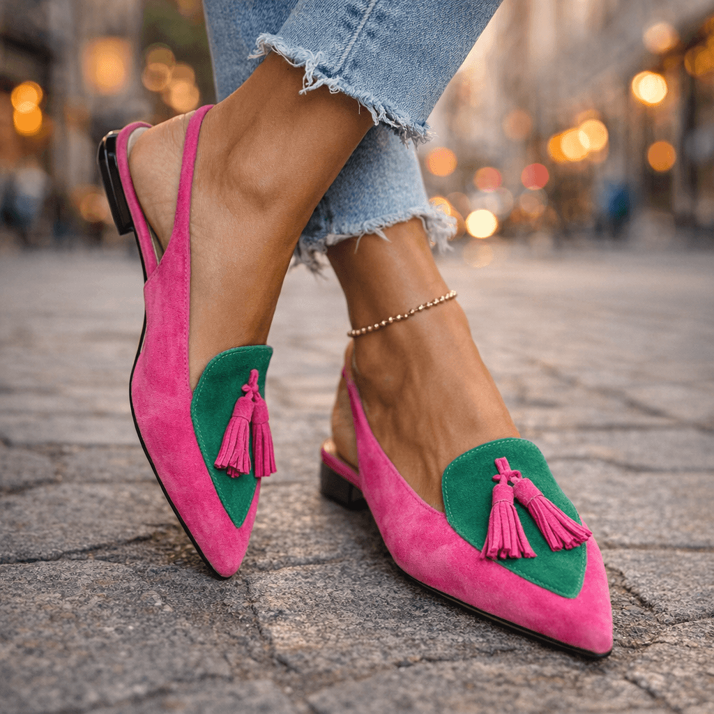 Poppy Tassel Strap Sandals