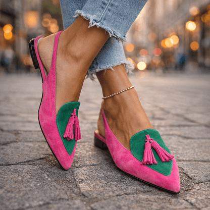 Poppy Tassel Strap Sandals