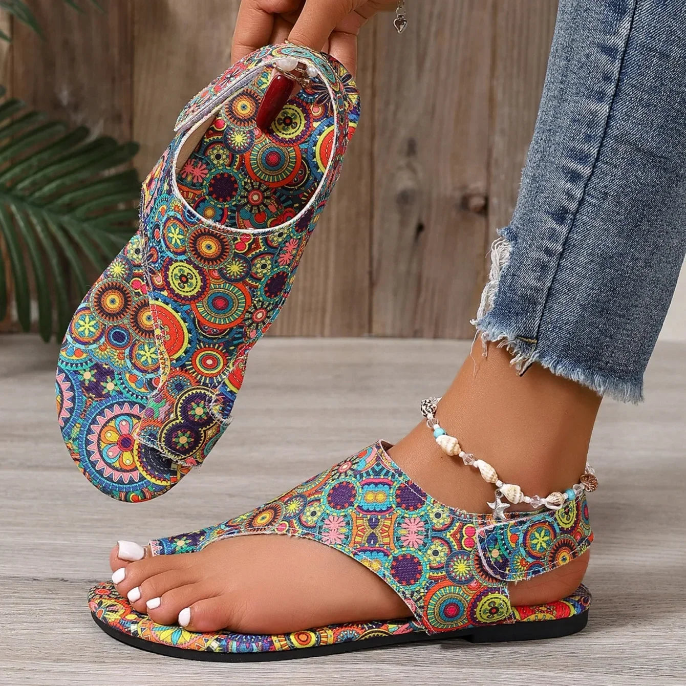 Boho Print Sandals