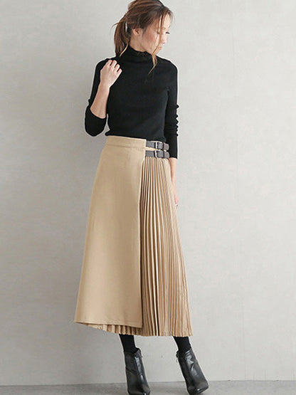 Ashby Pleated A Line Skirt