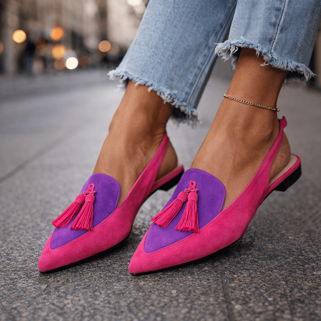 Poppy Tassel Strap Sandals