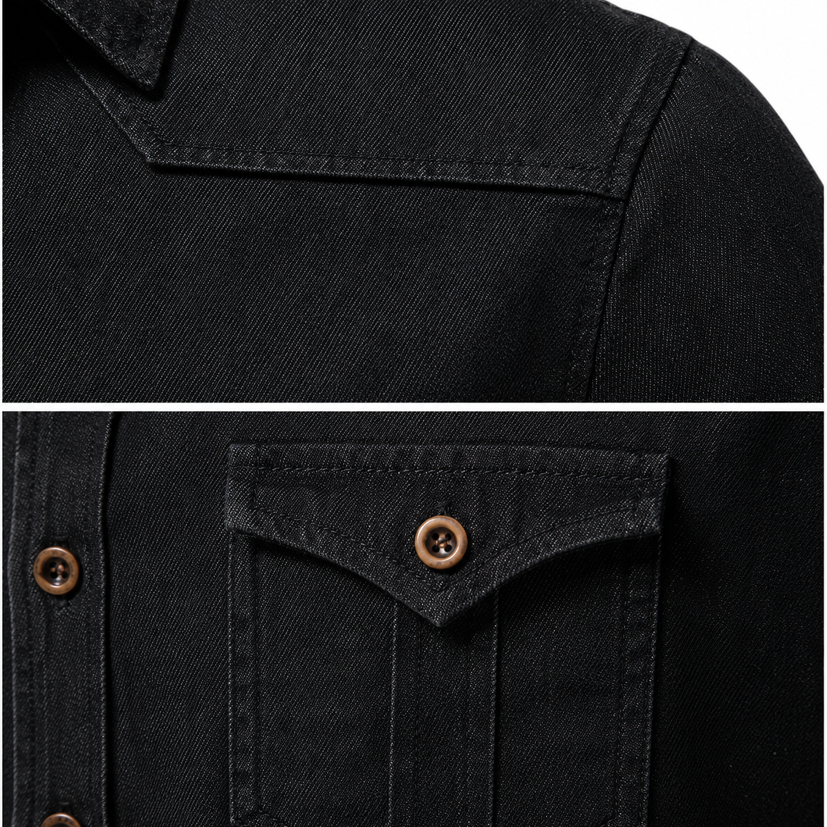 AdaptiveFit Cotton Denim Shirt