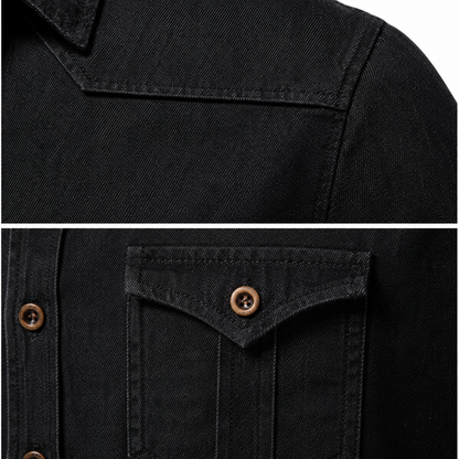 AdaptiveFit Cotton Denim Shirt