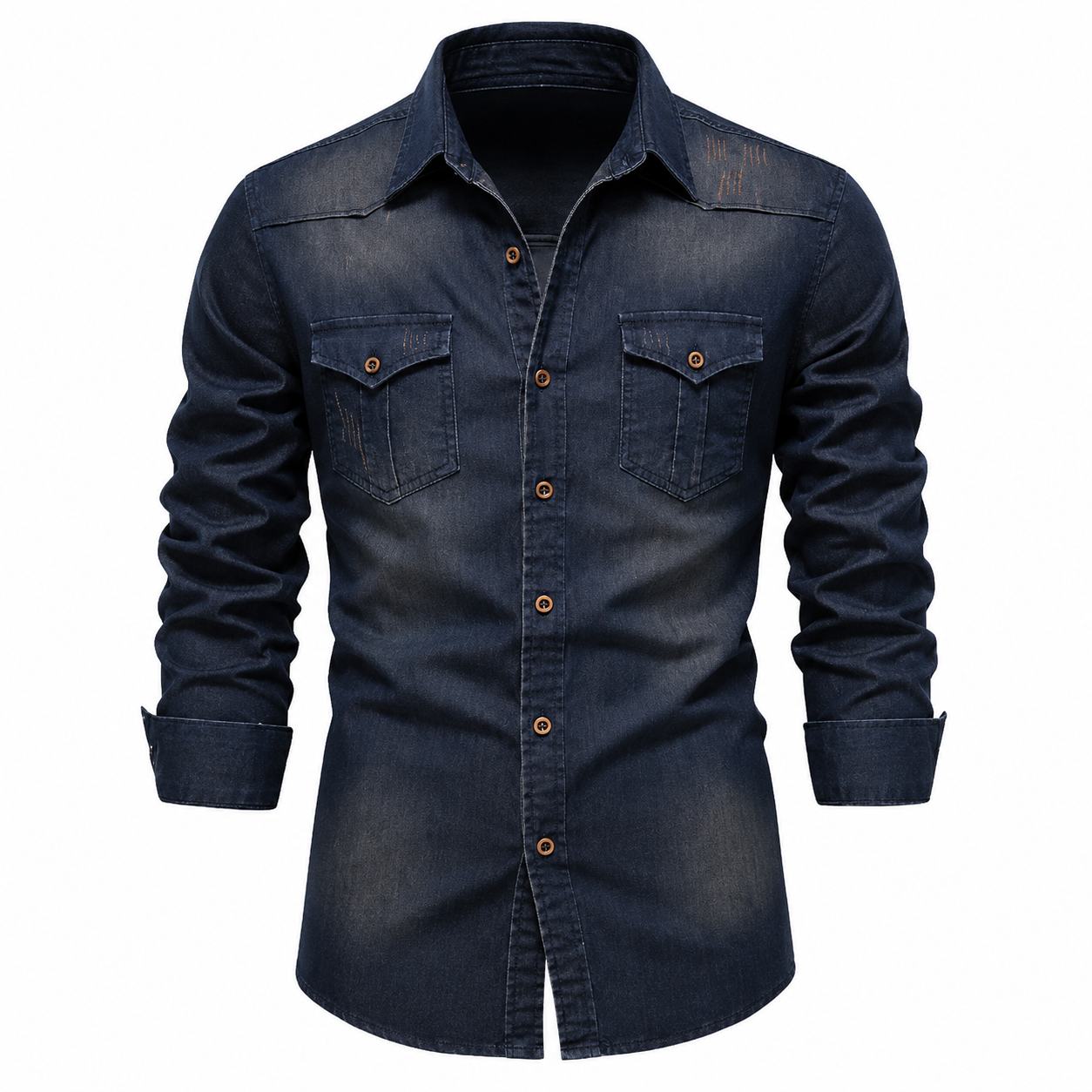 AdaptiveFit Cotton Denim Shirt