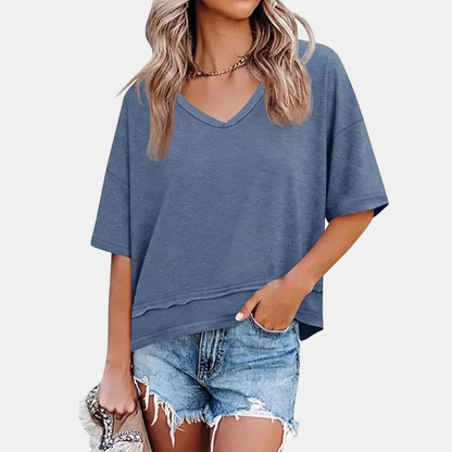 Fenwick V Neck Flowy Top