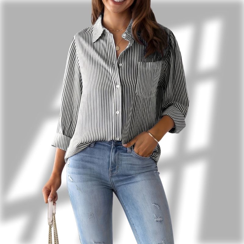 Tessa Striped Relaxed Shirt