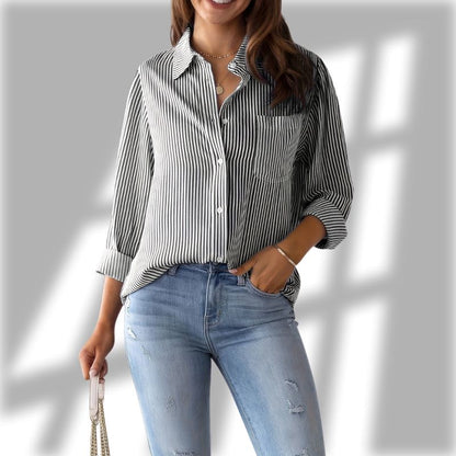 Tessa Striped Relaxed Shirt