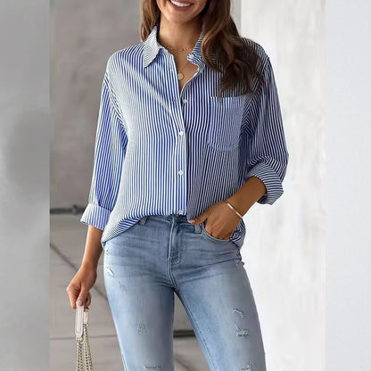 Tessa Striped Relaxed Shirt