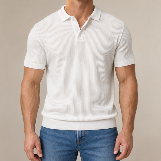 Kelvin Textured Knit Polo
