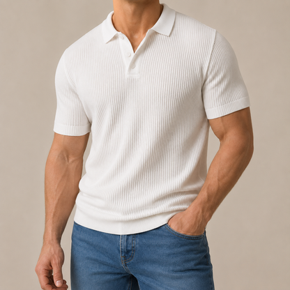 Kelvin Textured Knit Polo