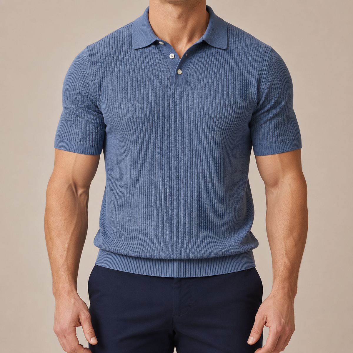 Kelvin Textured Knit Polo