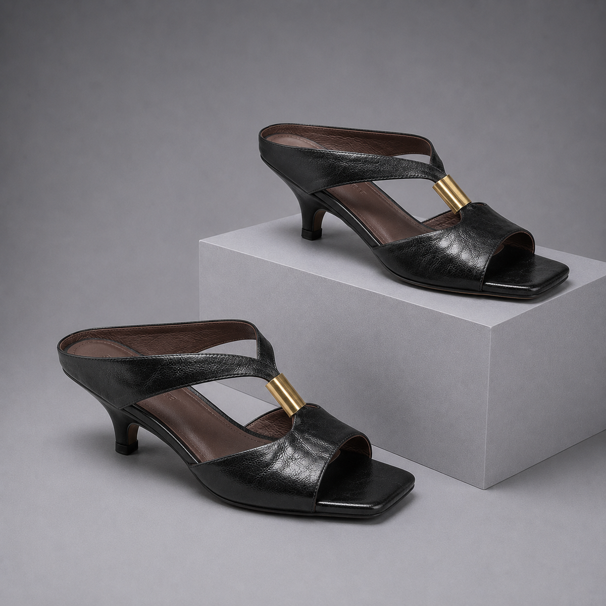 Nora Kitten Heel Mules