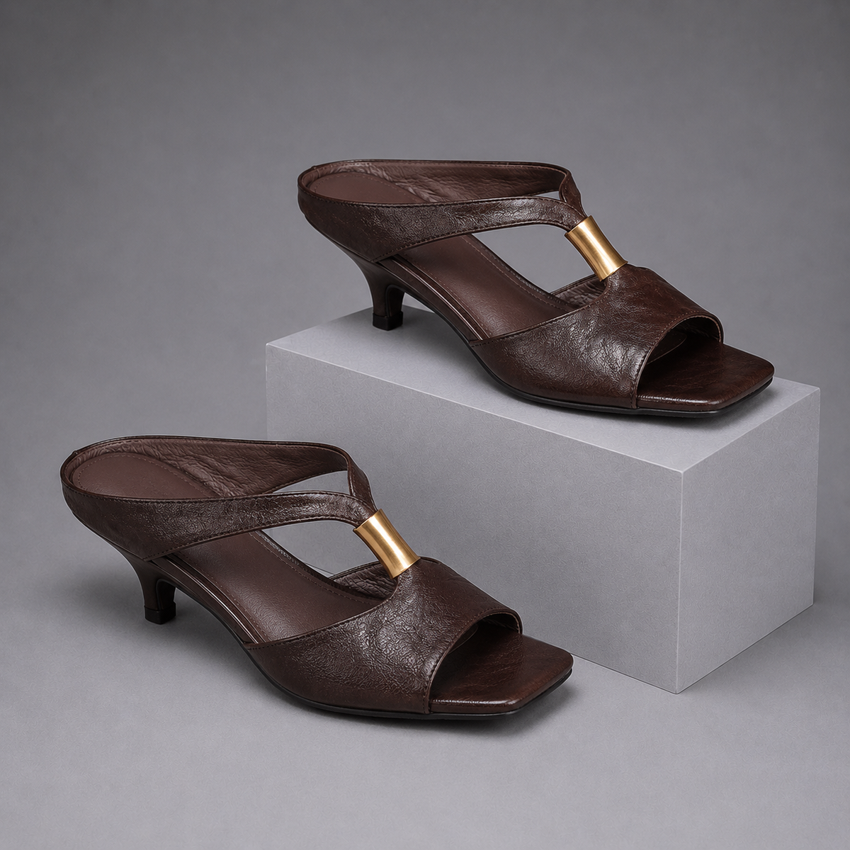 Nora Kitten Heel Mules