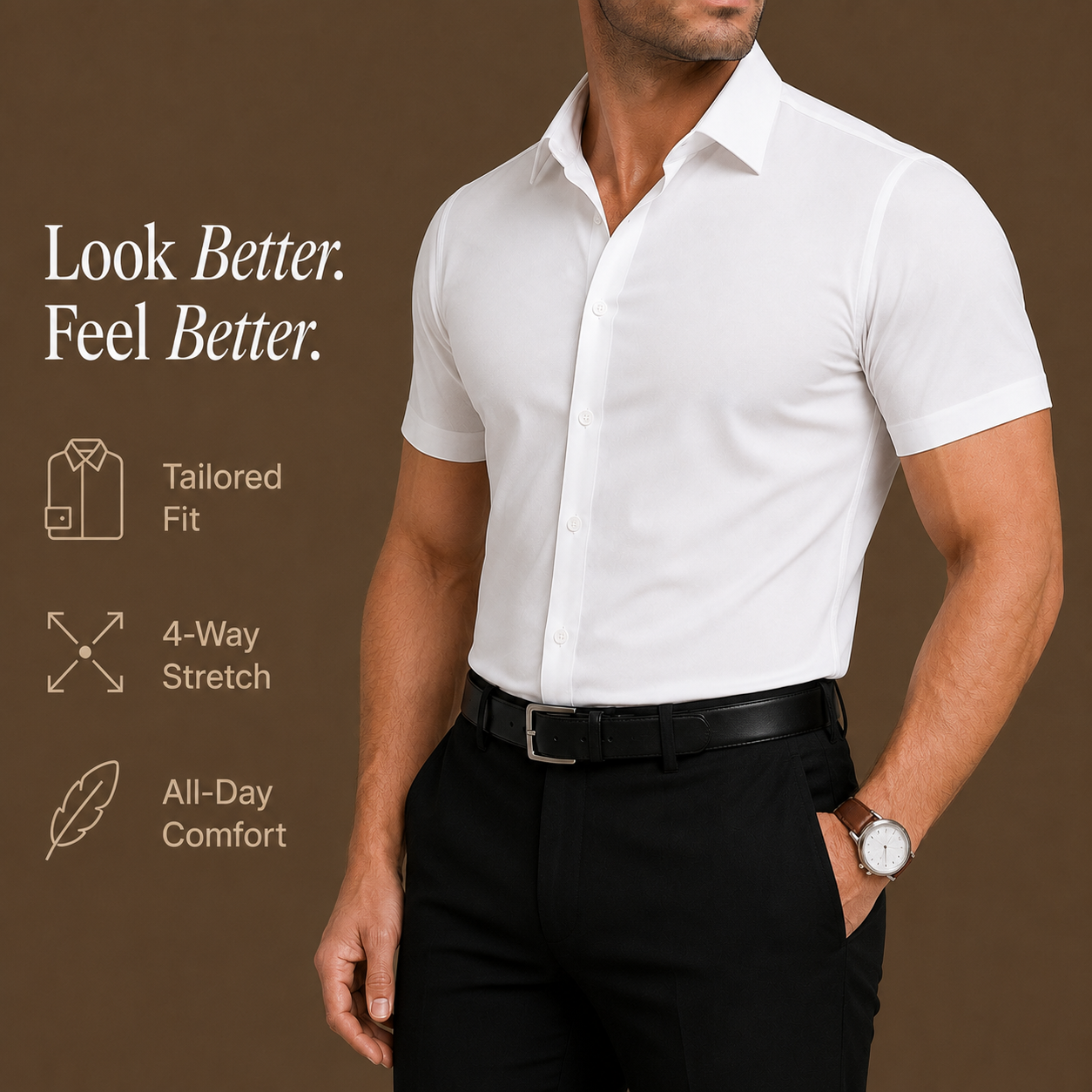 Beckett Stretch Short Sleeve Shirt
