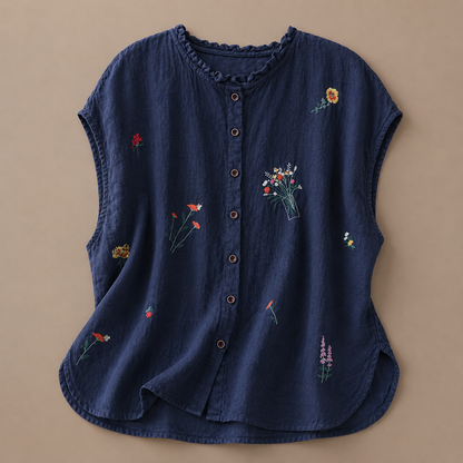 Jasmine | Cotton Linen Blouse