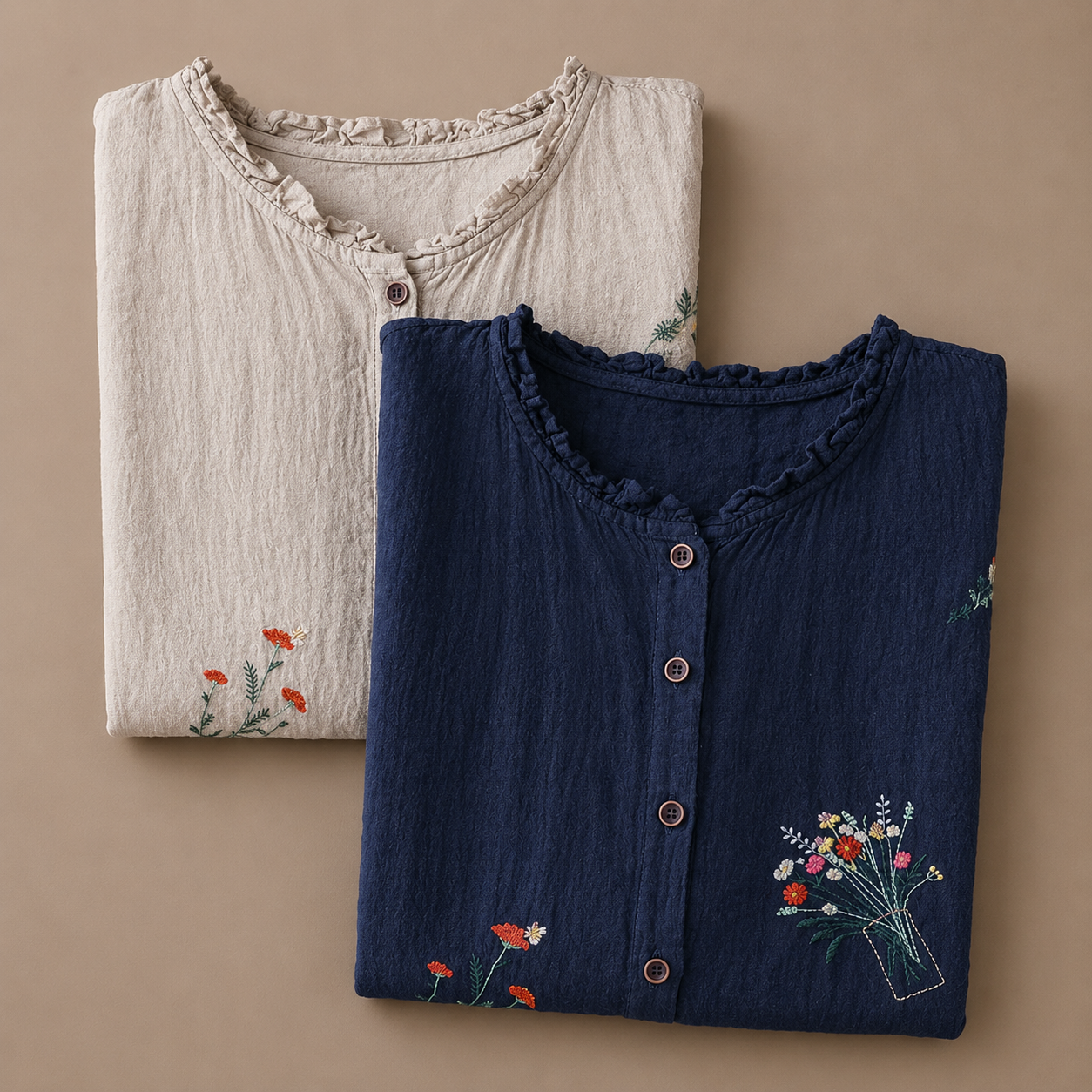 Jasmine | Cotton Linen Blouse