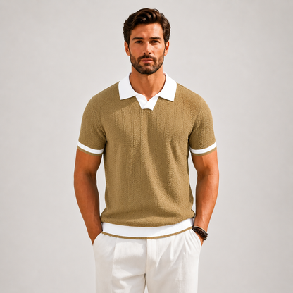 Stefan | Textured Knit Polo