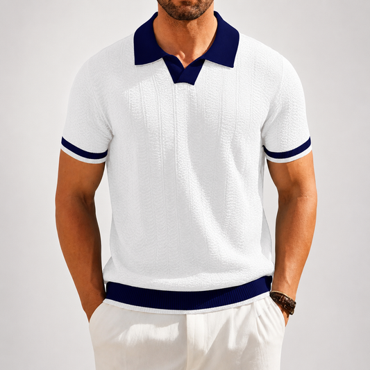 Stefan | Textured Knit Polo