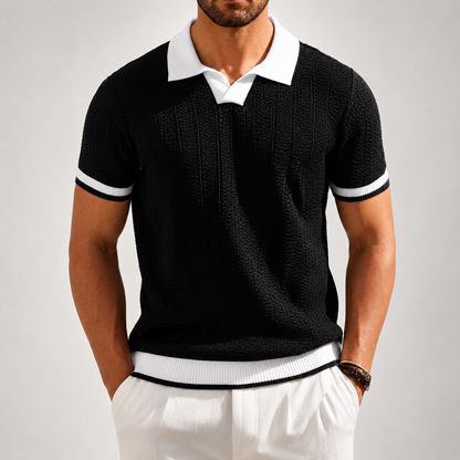 Stefan | Textured Knit Polo