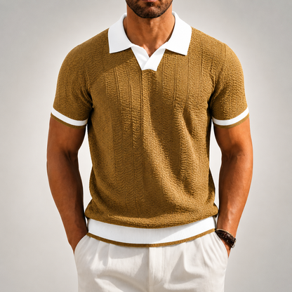 Stefan | Textured Knit Polo