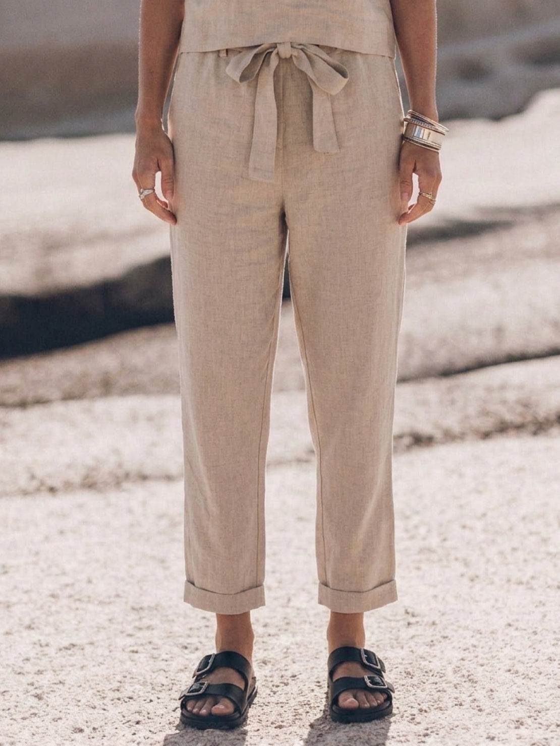 Elisa | 100% Cotton Linen Monochrome Co-ord