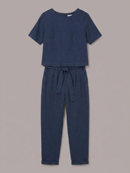Elisa | 100% Cotton Linen Monochrome Co-ord