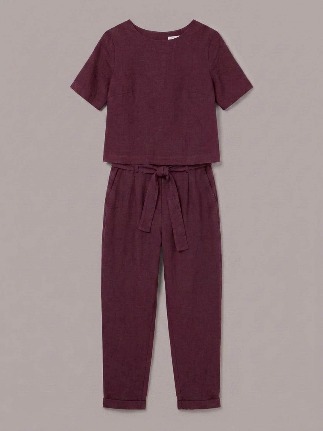 Elisa | 100% Cotton Linen Monochrome Co-ord