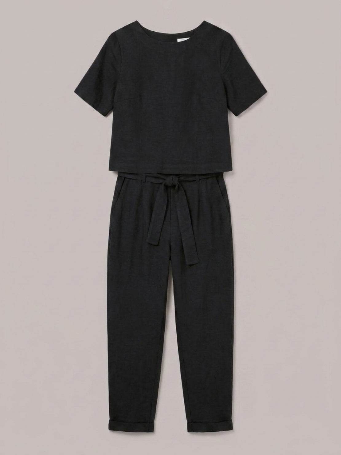 Elisa | 100% Cotton Linen Monochrome Co-ord