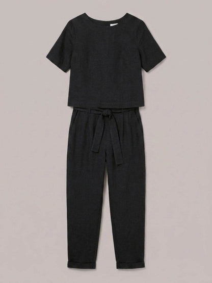Elisa | 100% Cotton Linen Monochrome Co-ord