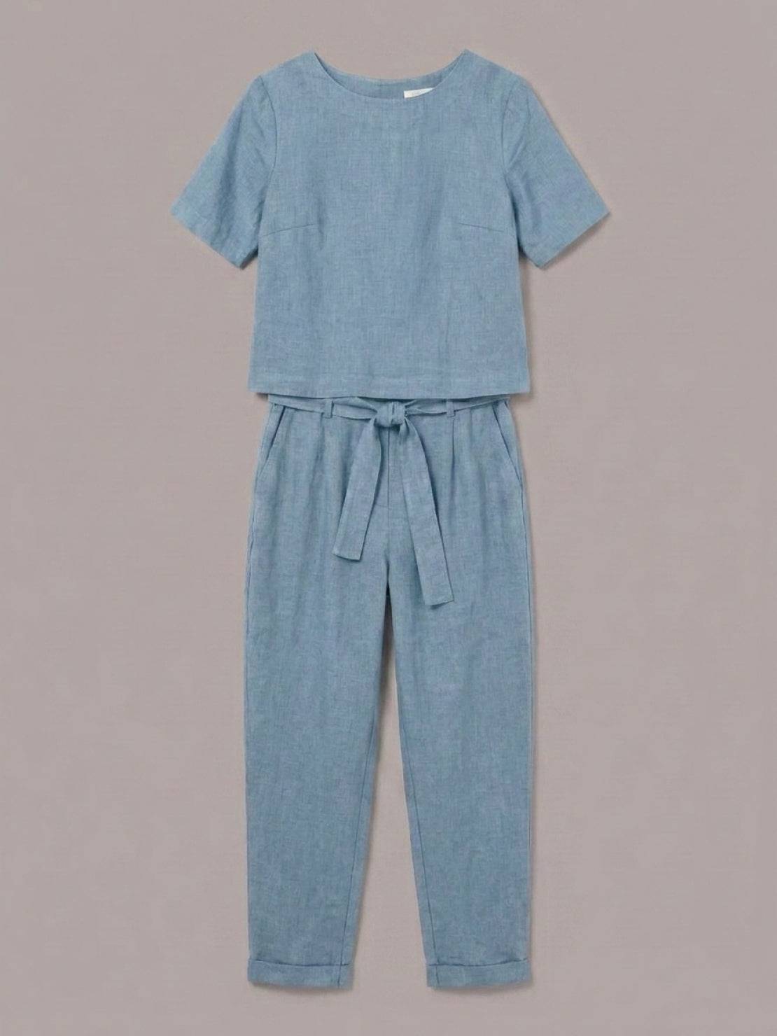 Elisa | 100% Cotton Linen Monochrome Co-ord