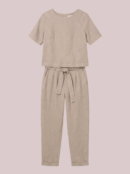 Elisa | 100% Cotton Linen Monochrome Co-ord