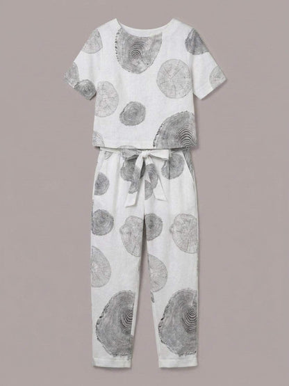 Elisa | 100% Cotton Linen Monochrome Co-ord