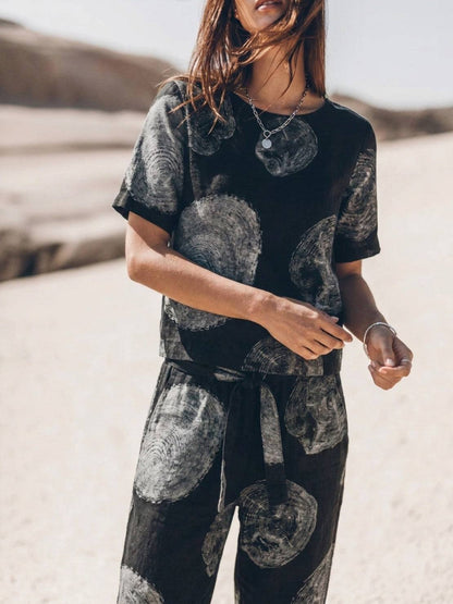 Elisa | 100% Cotton Linen Monochrome Co-ord