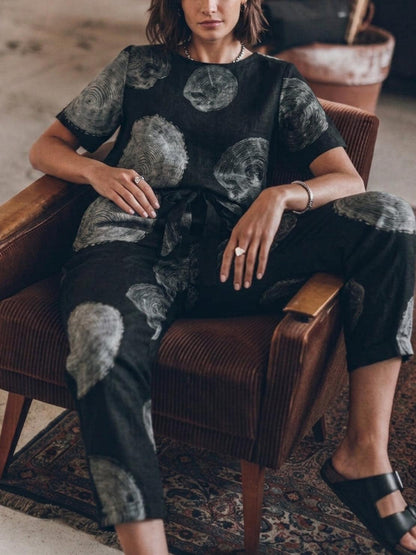 Elisa | 100% Cotton Linen Monochrome Co-ord