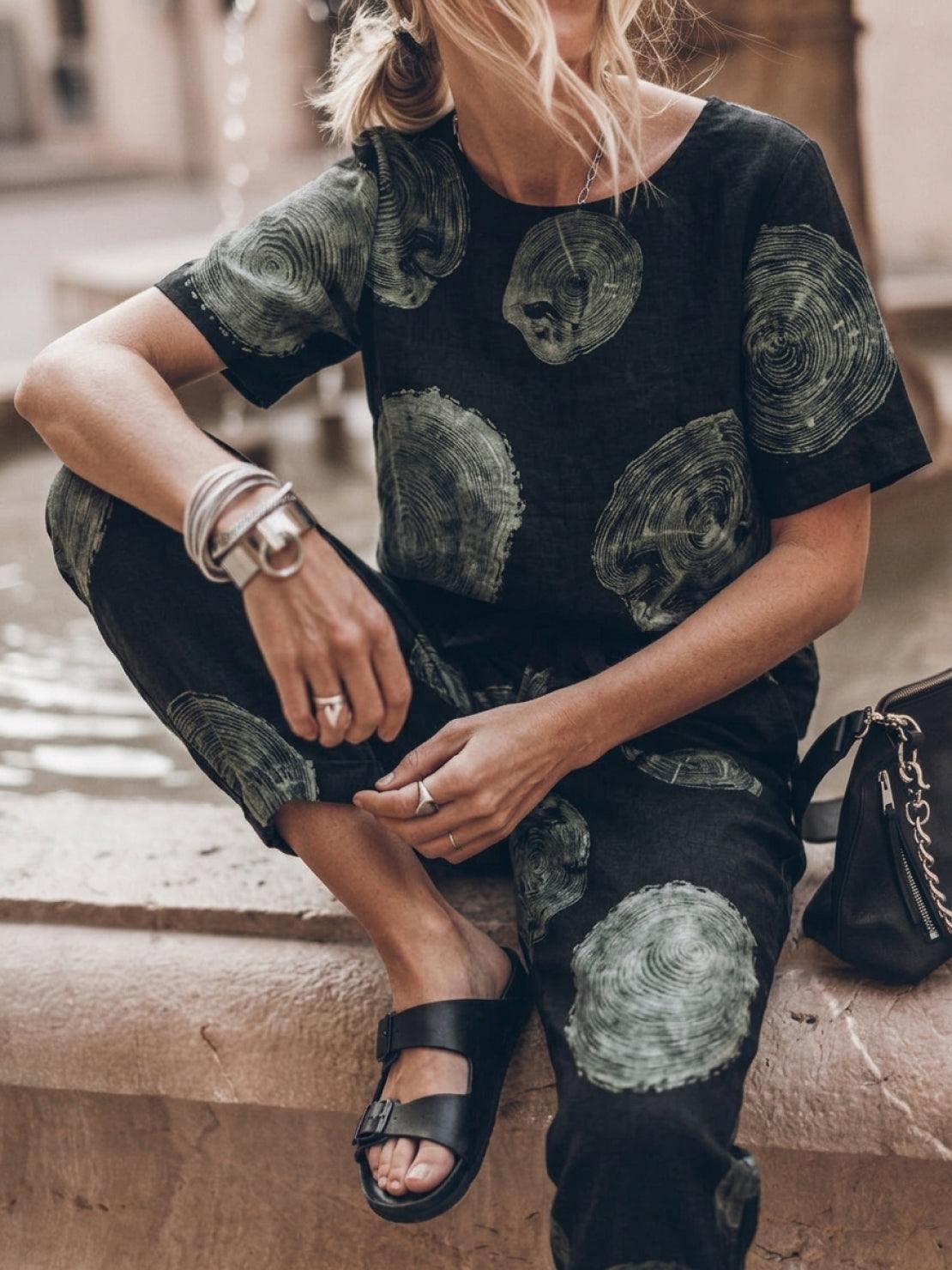 Elisa | 100% Cotton Linen Monochrome Co-ord