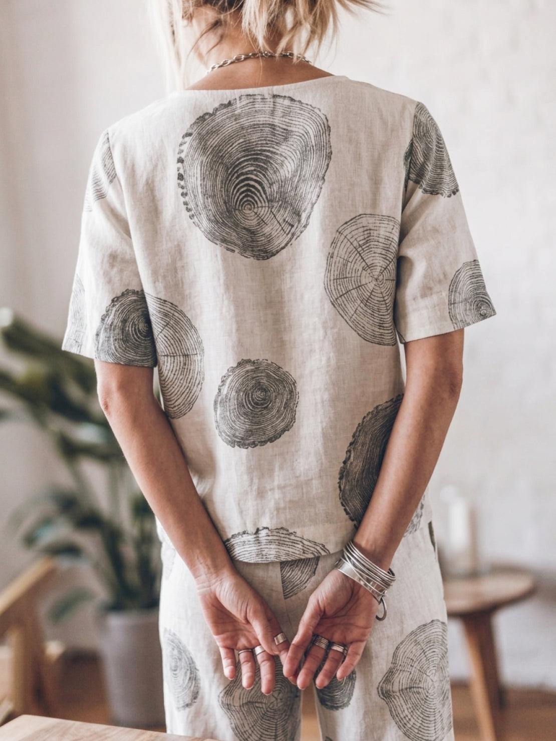 Elisa | 100% Cotton Linen Monochrome Co-ord