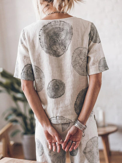 Elisa | 100% Cotton Linen Monochrome Co-ord