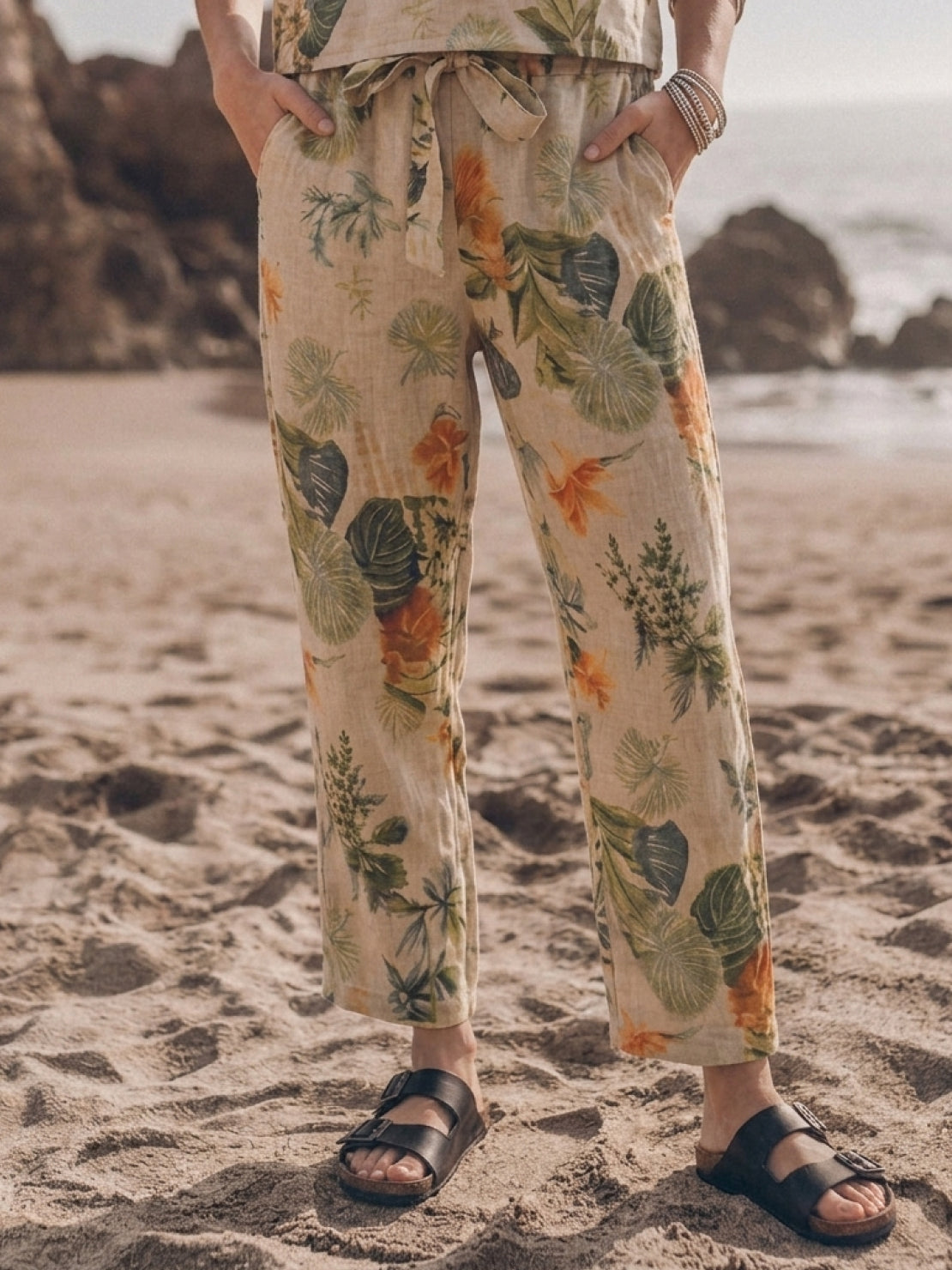 Elisa | 100% Cotton Linen Monochrome Co-ord