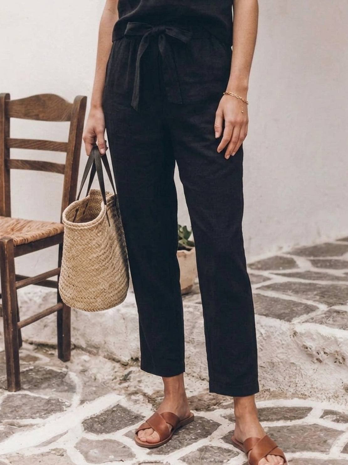 Elisa | 100% Cotton Linen Monochrome Co-ord
