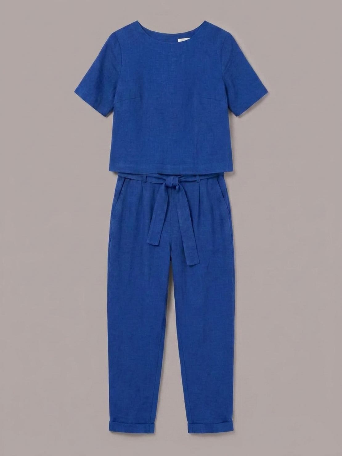 Elisa | 100% Cotton Linen Monochrome Co-ord