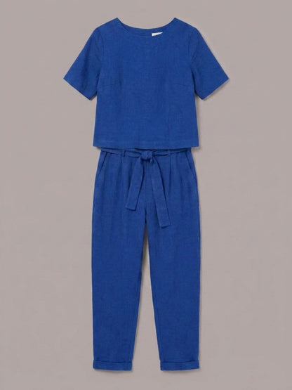 Elisa | 100% Cotton Linen Monochrome Co-ord