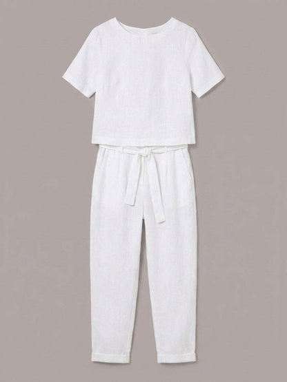 Elisa | 100% Cotton Linen Monochrome Co-ord