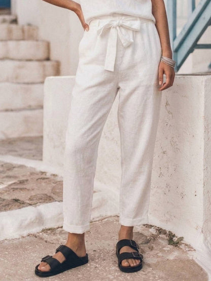 Elisa | 100% Cotton Linen Monochrome Co-ord