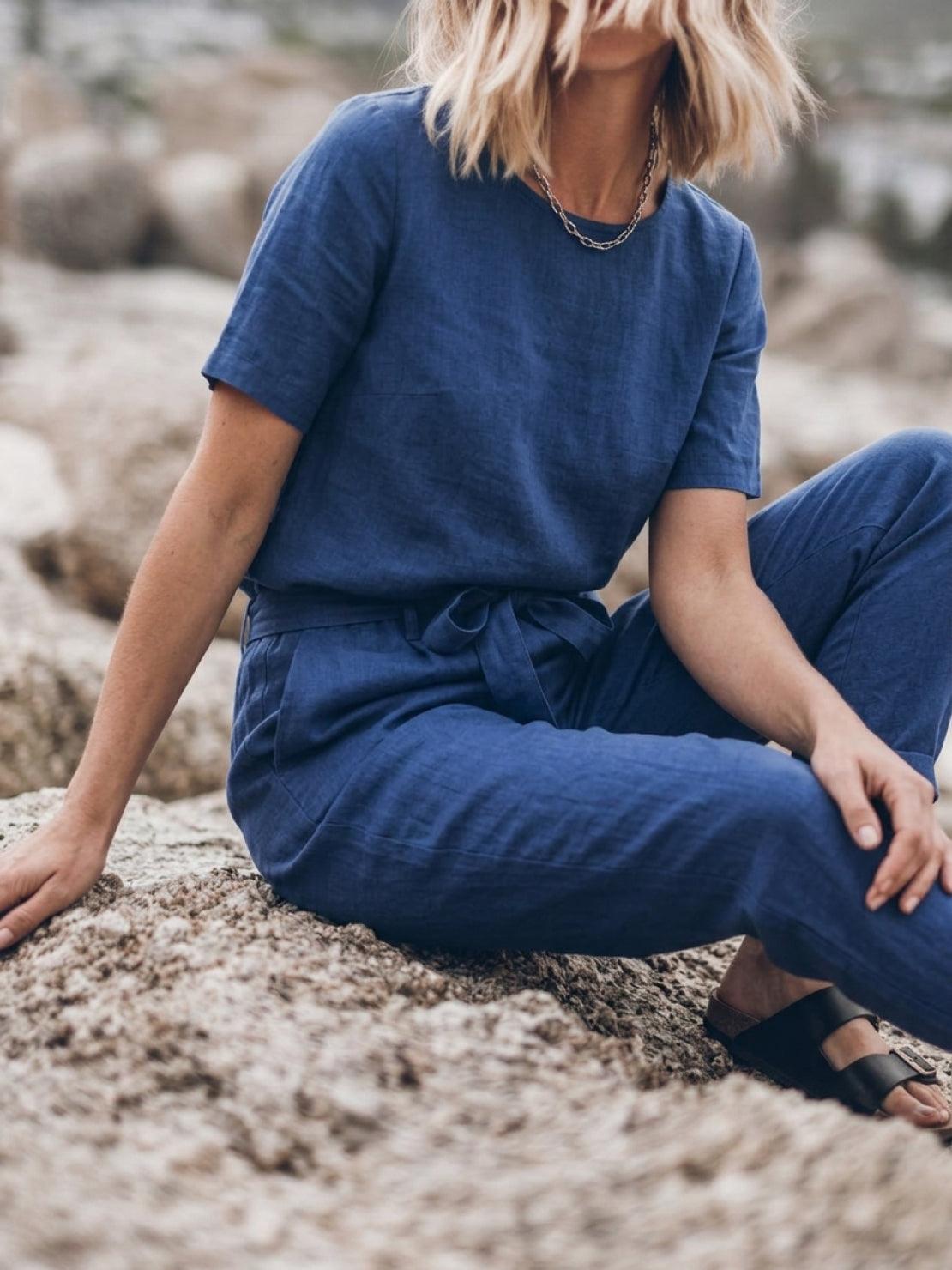 Elisa | 100% Cotton Linen Monochrome Co-ord