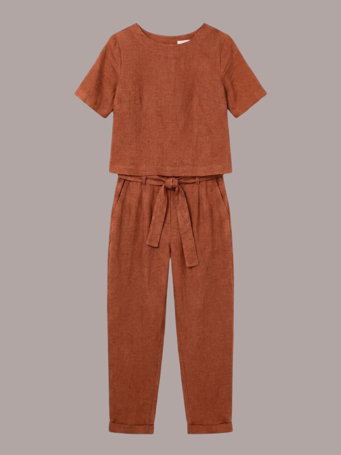Elisa | 100% Cotton Linen Monochrome Co-ord