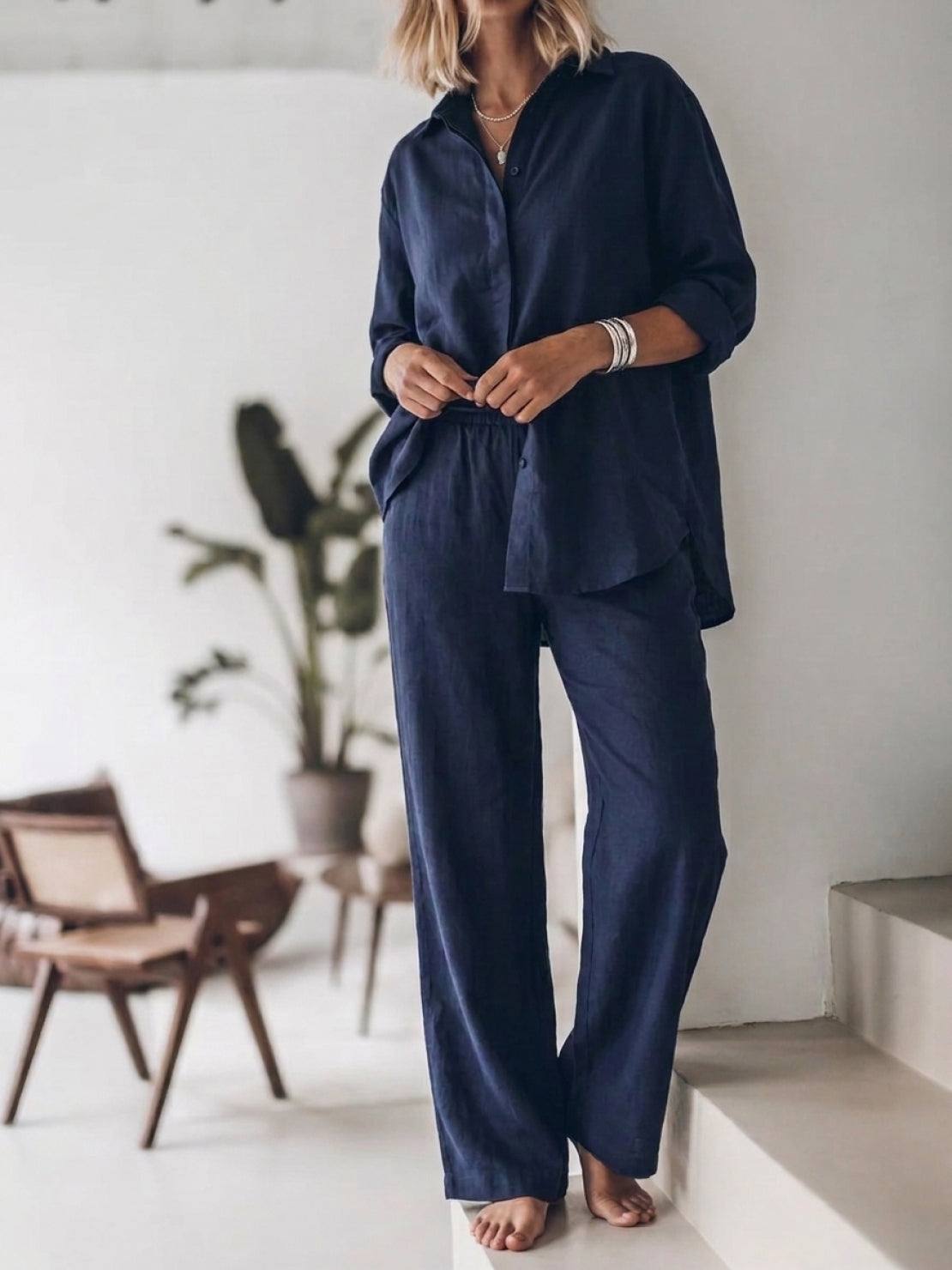 Sophia | Pure Cotton Relaxed Set
